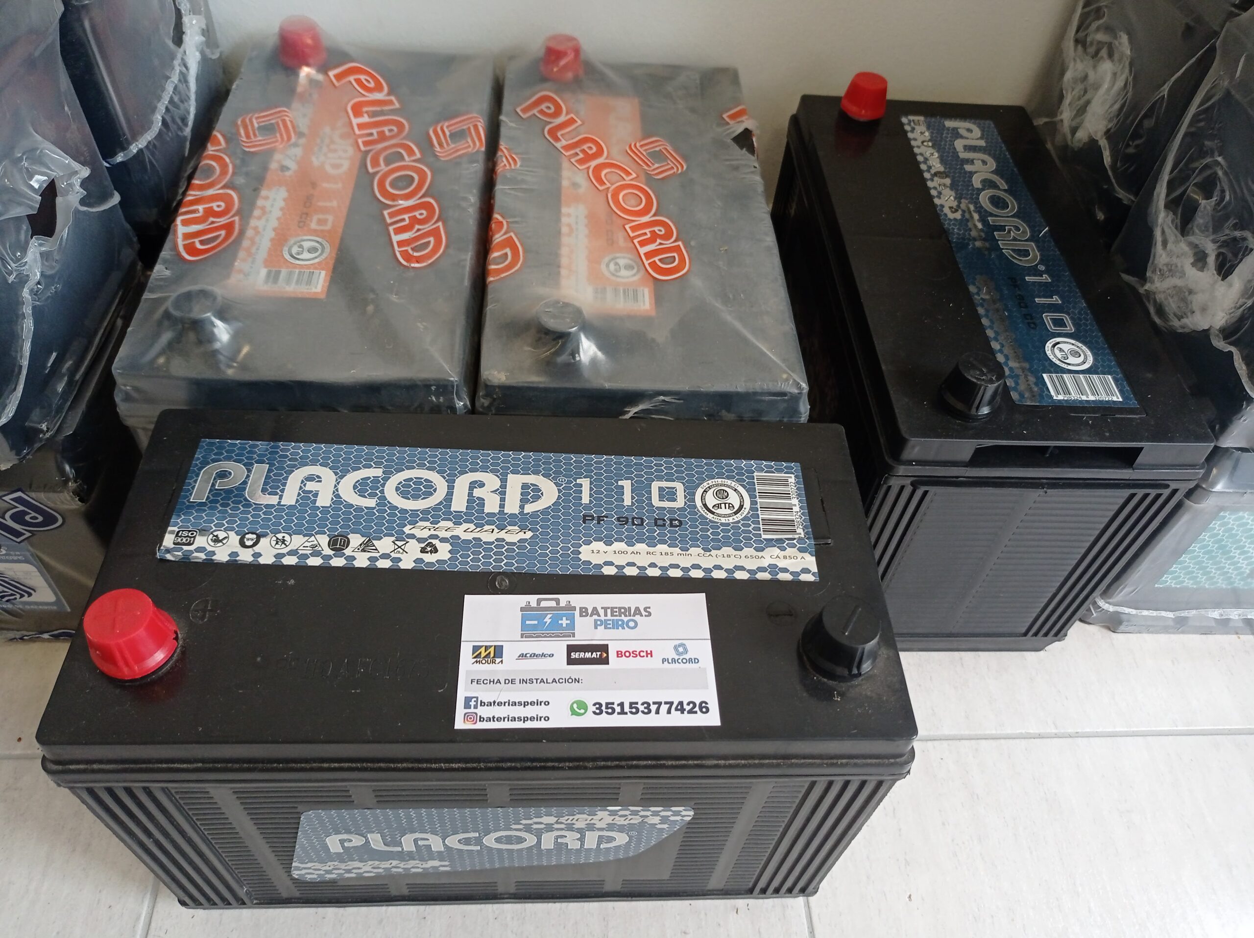 Instalación de batería Moura en vehículo a domicilio en Córdoba