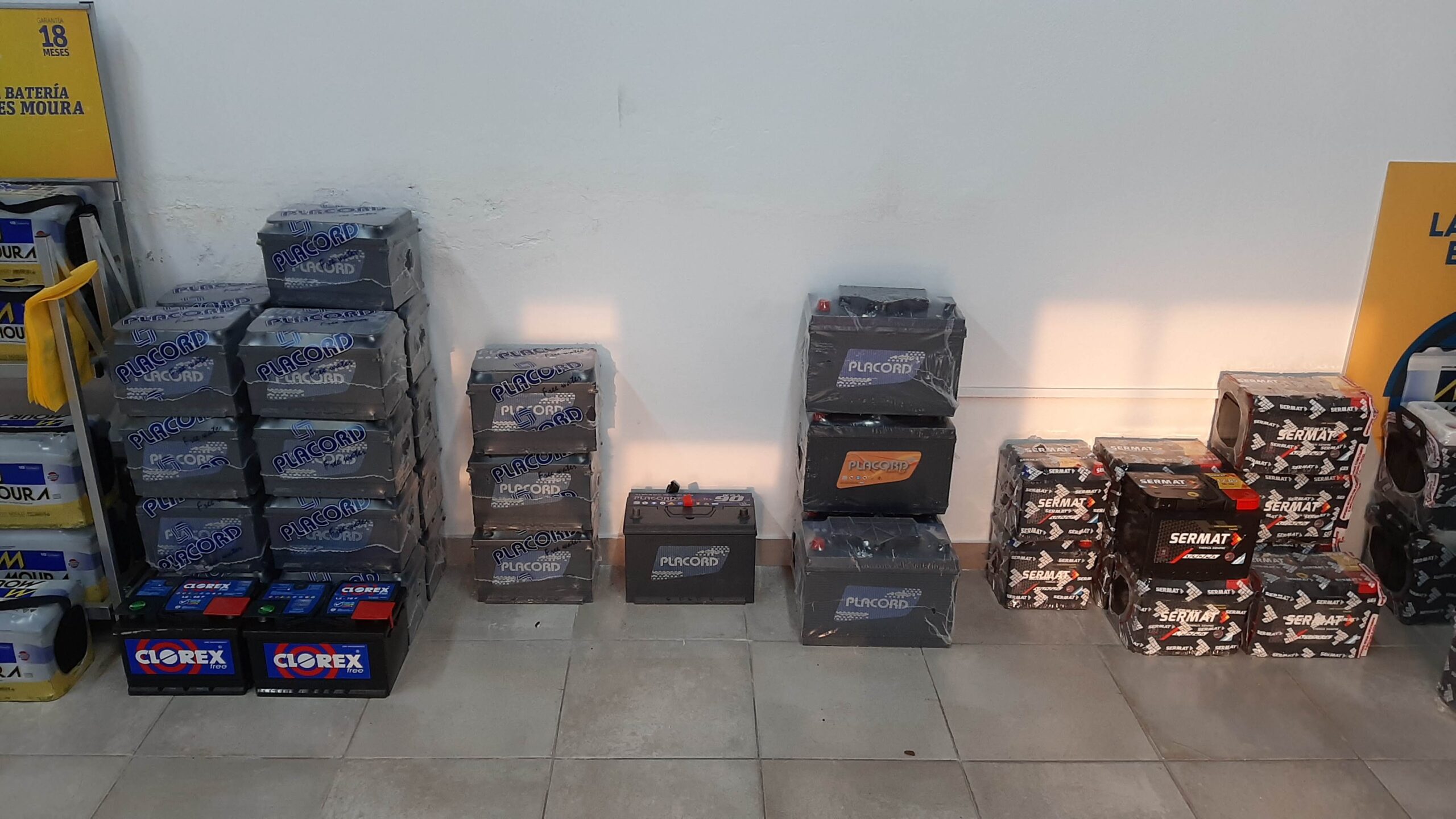 Stock de baterias Sermat en Baterias Peiro