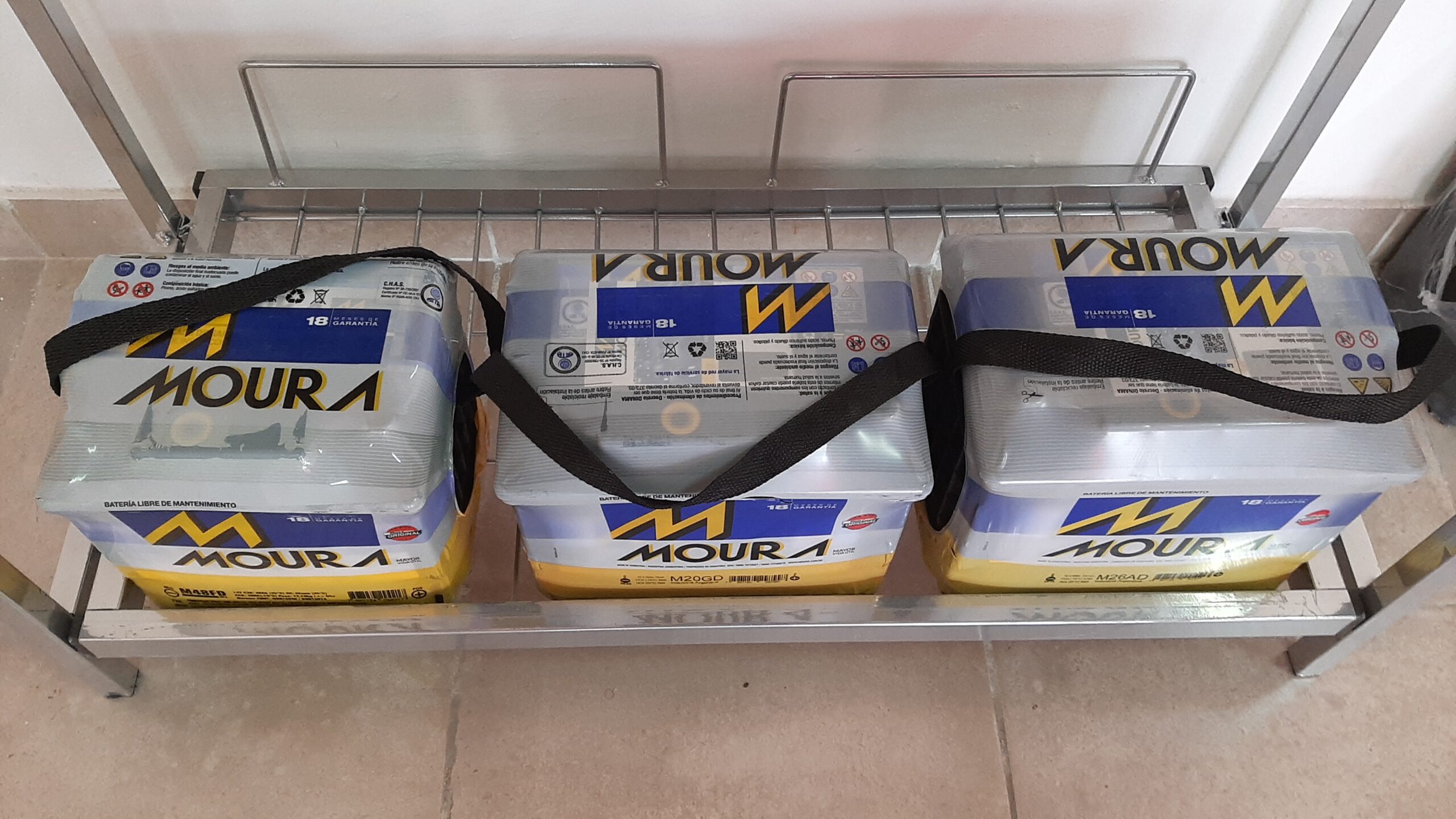 Stock de baterías Moura disponible para pedidos mayoristas — Baterías Peiró Córdoba