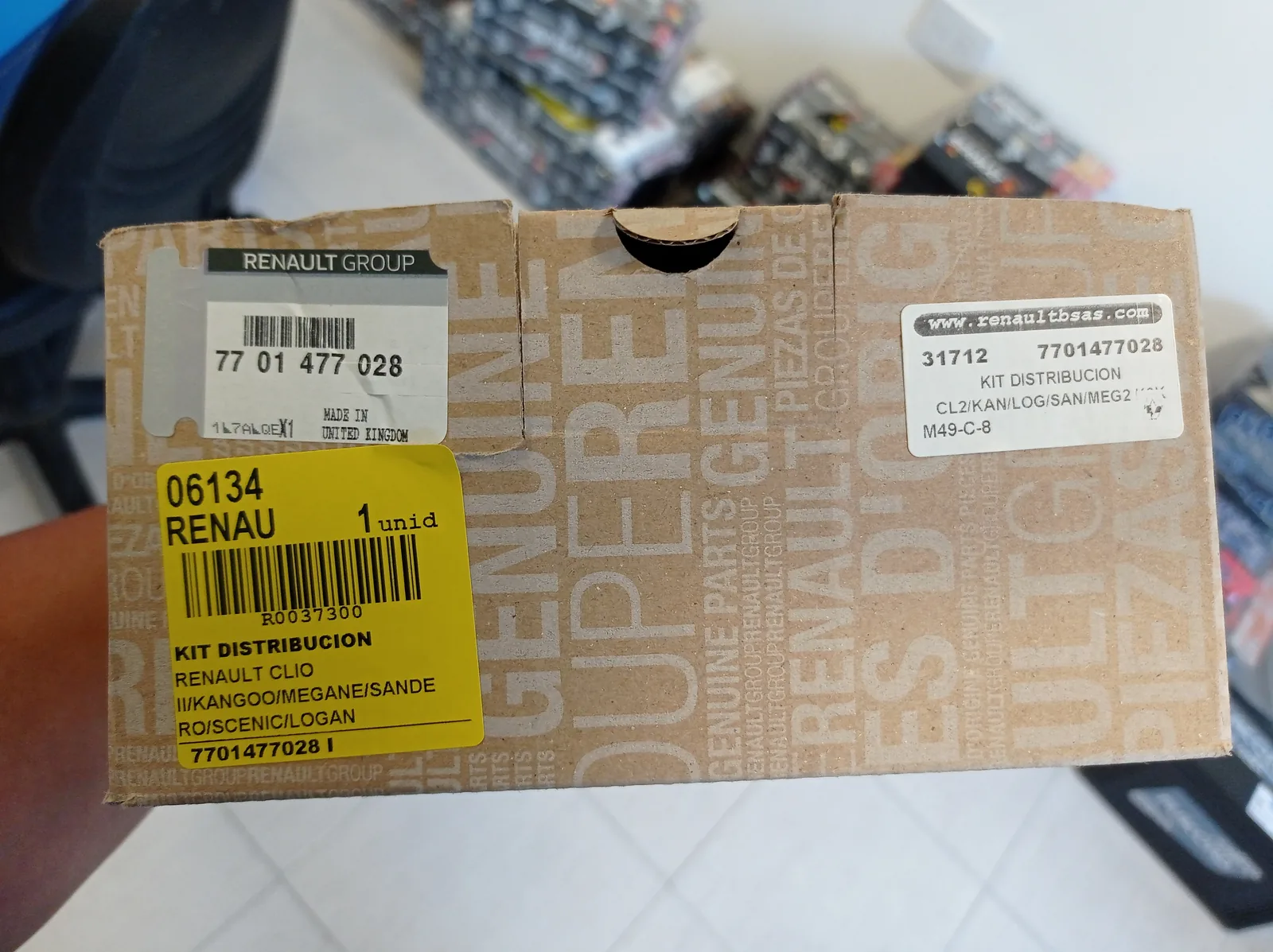 Identificación de repuesto y trazabilidad para garantía