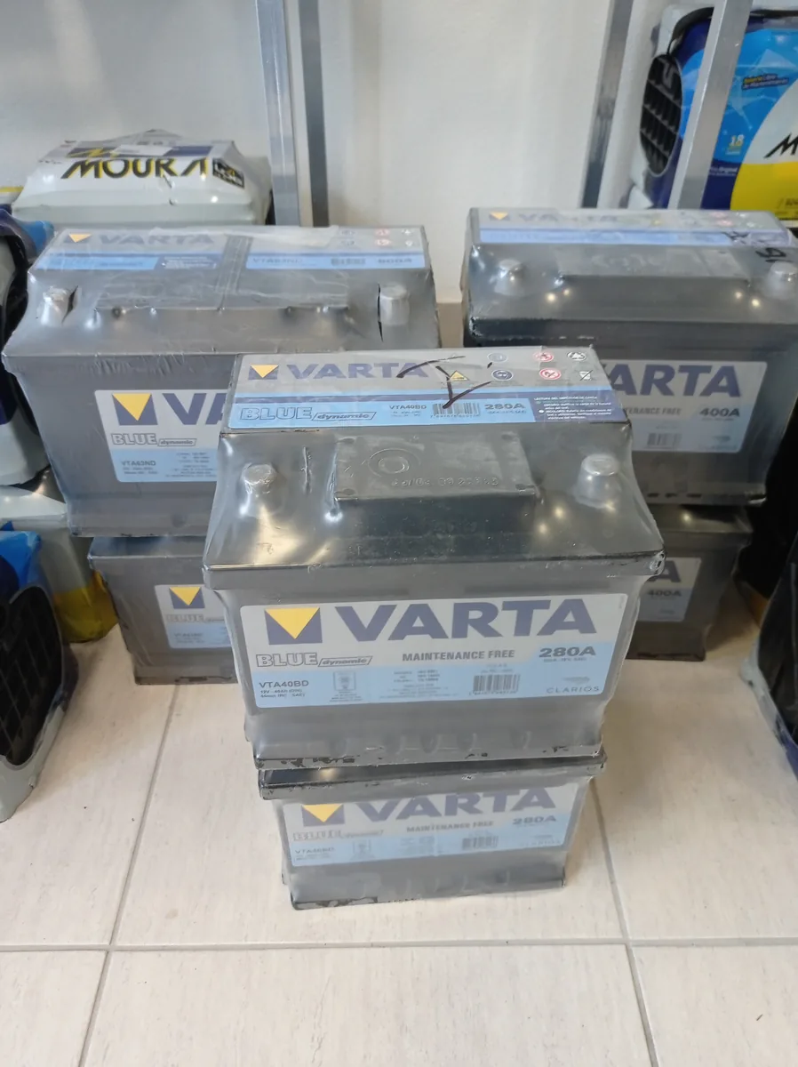 Baterías Varta para ilustrar tecnologías AGM y EFB