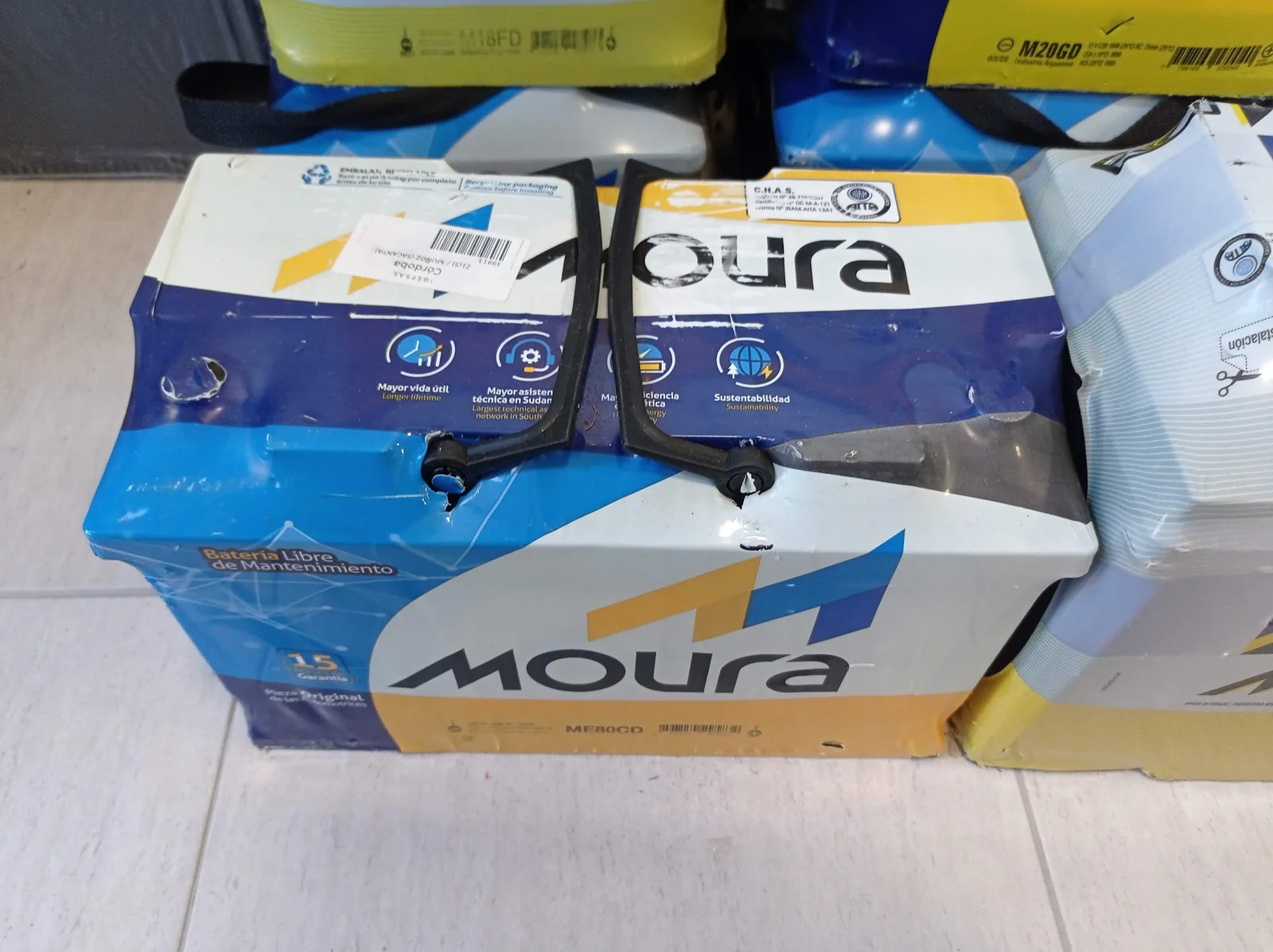 Batería Moura en stock en Baterías Peiró